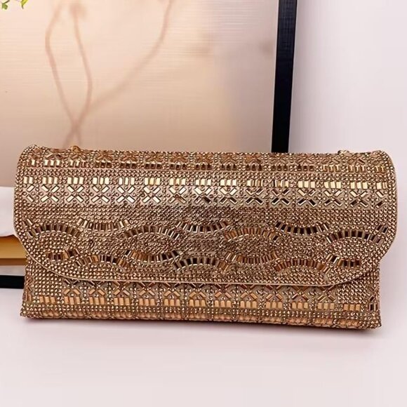GOLDEN EVENING BAG - Picture 1 of 3